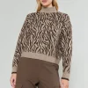 Discount Abstract Mock Neck Sweater Women Knitwear | Sweaters