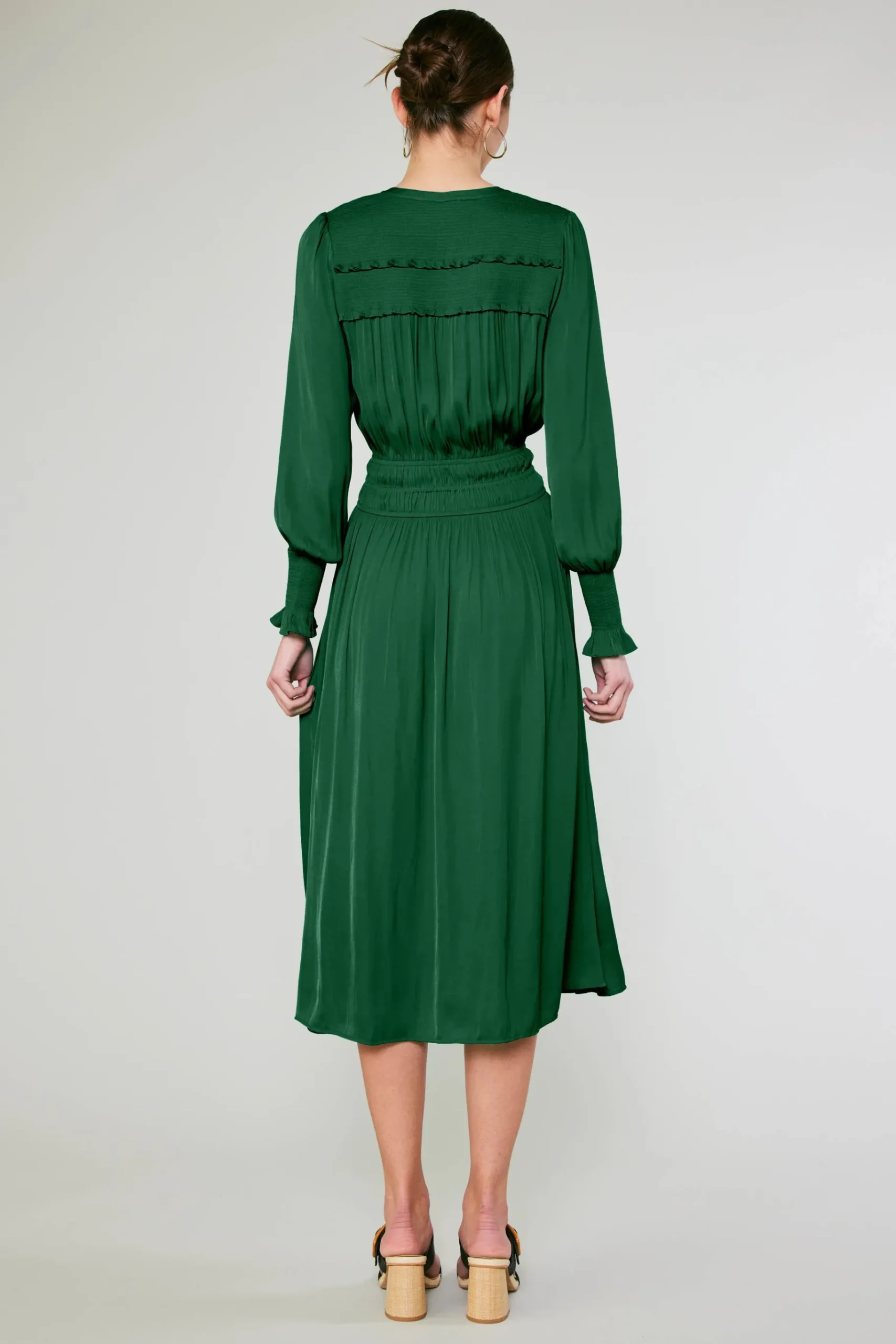 Sale Aida Smocked Midi Dress Women Midi Dresses