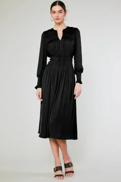 Sale Aida Smocked Midi Dress Women Midi Dresses