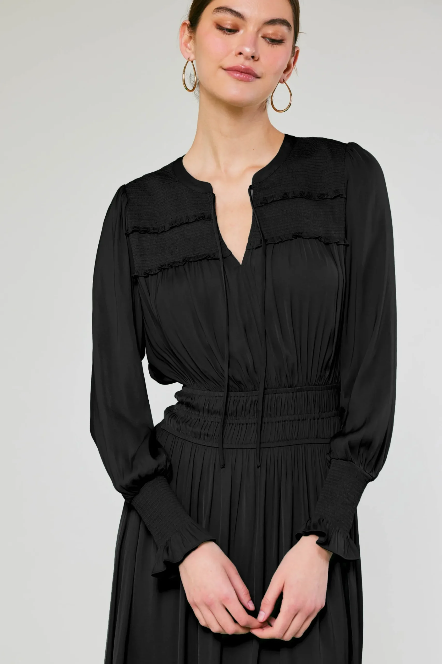 Sale Aida Smocked Midi Dress Women Midi Dresses