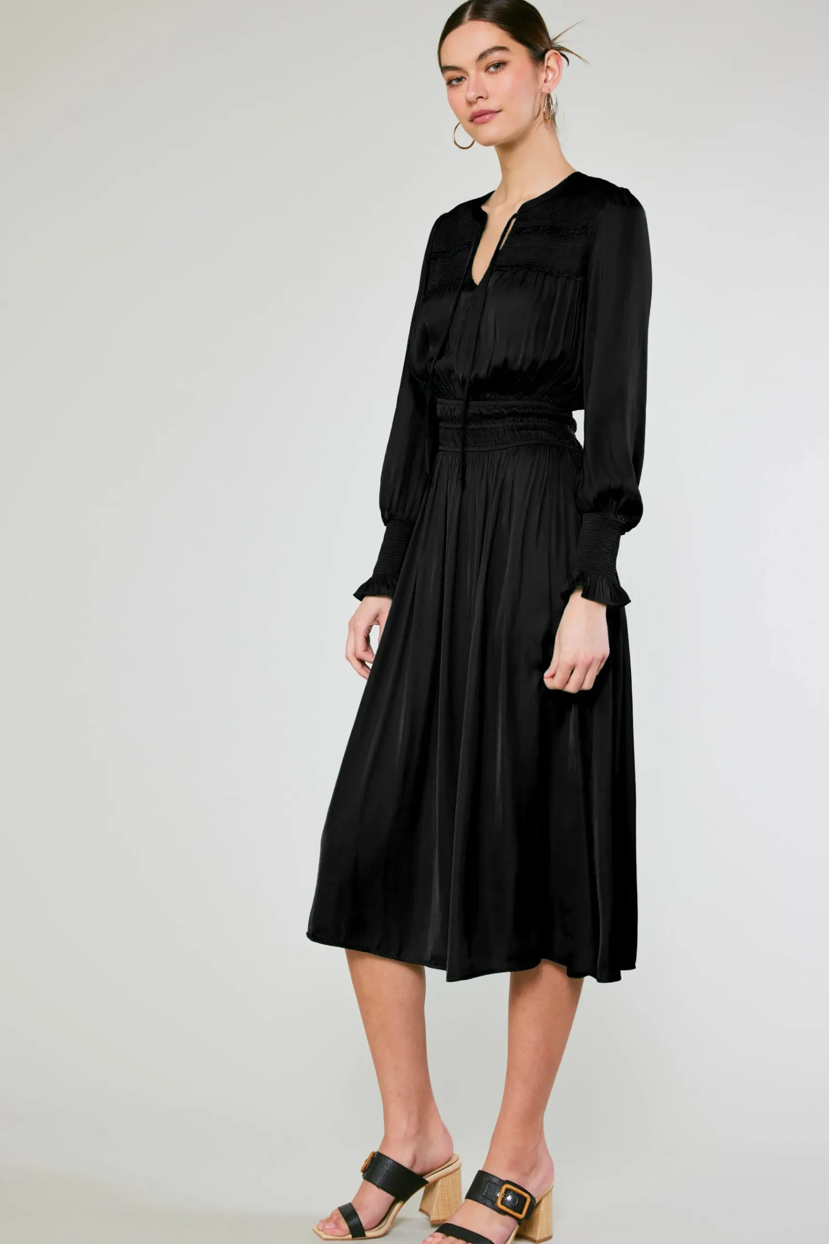 Sale Aida Smocked Midi Dress Women Midi Dresses