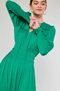 Hot Aida Smocked Midi Dress Women Midi Dresses
