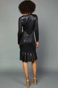 Discount Asymmetrical Button Dress Women Mini Dresses
