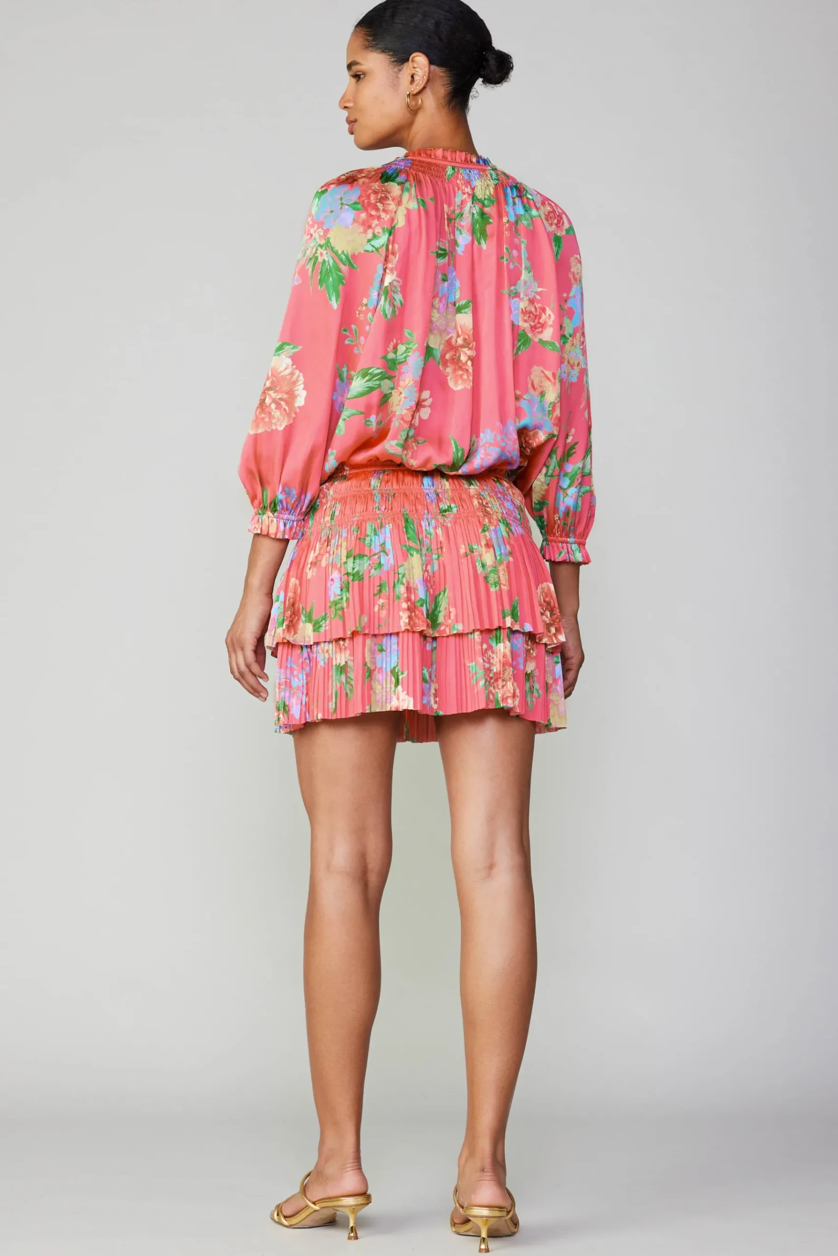 Hot Aurelie Floral Mini Dress Women Mini Dresses