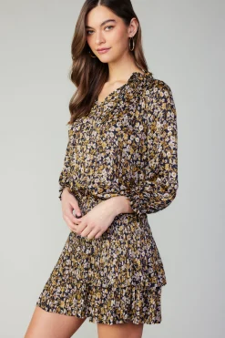 Outlet Aurelie Floral Print Mini Dress Women Mini Dresses