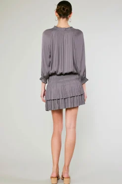 Online Aurelie Pleated Mini Dress Women Mini Dresses