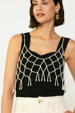 Discount Beaded Pearl Cami Women Accessories | Sleeveless Tops