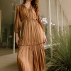Best Bristol Pleated Midi Dress Women Midi Dresses