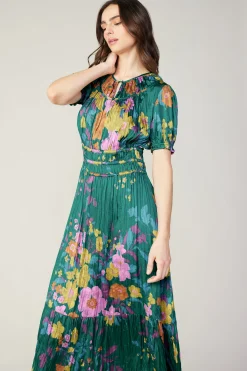 Fashion Brooklyn Floral Midi Dress Women Midi Dresses