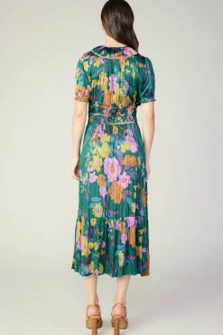 Fashion Brooklyn Floral Midi Dress Women Midi Dresses