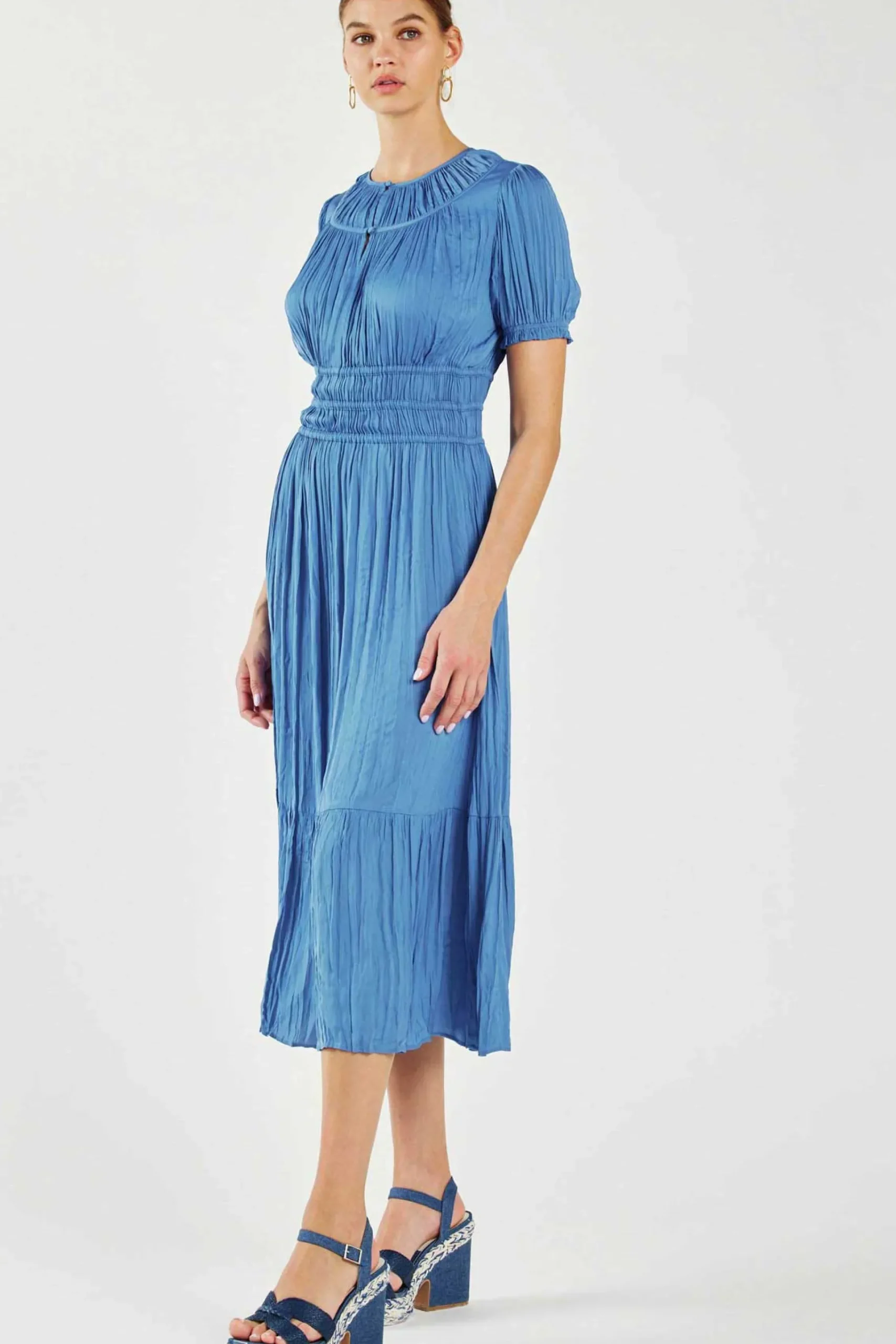 Best Brooklyn Pleated Midi Dress Women Midi Dresses