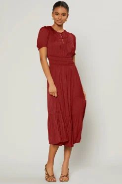 Outlet Brooklyn Pleated Midi Dress Women Midi Dresses