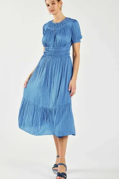 Best Brooklyn Pleated Midi Dress Women Midi Dresses