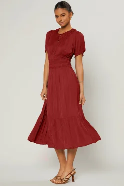 Outlet Brooklyn Pleated Midi Dress Women Midi Dresses