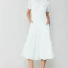 Outlet Brooklyn Poplin Midi Dress Women Midi Dresses