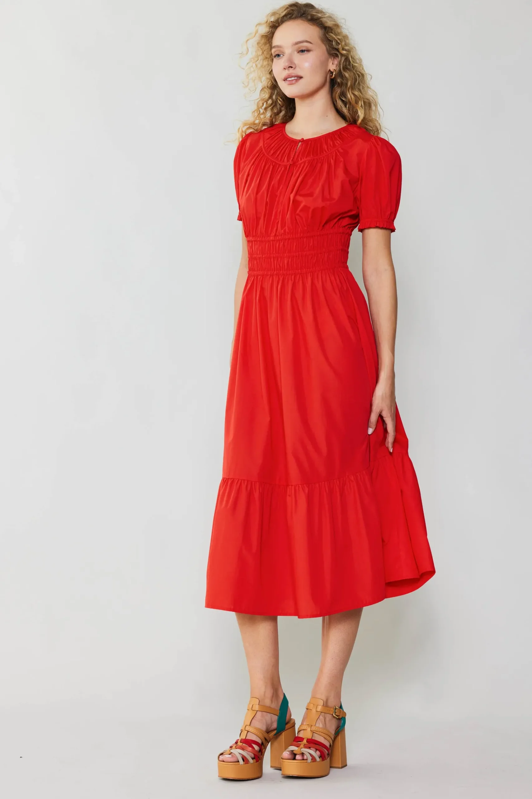 Online Brooklyn Poplin Midi Dress Women Midi Dresses
