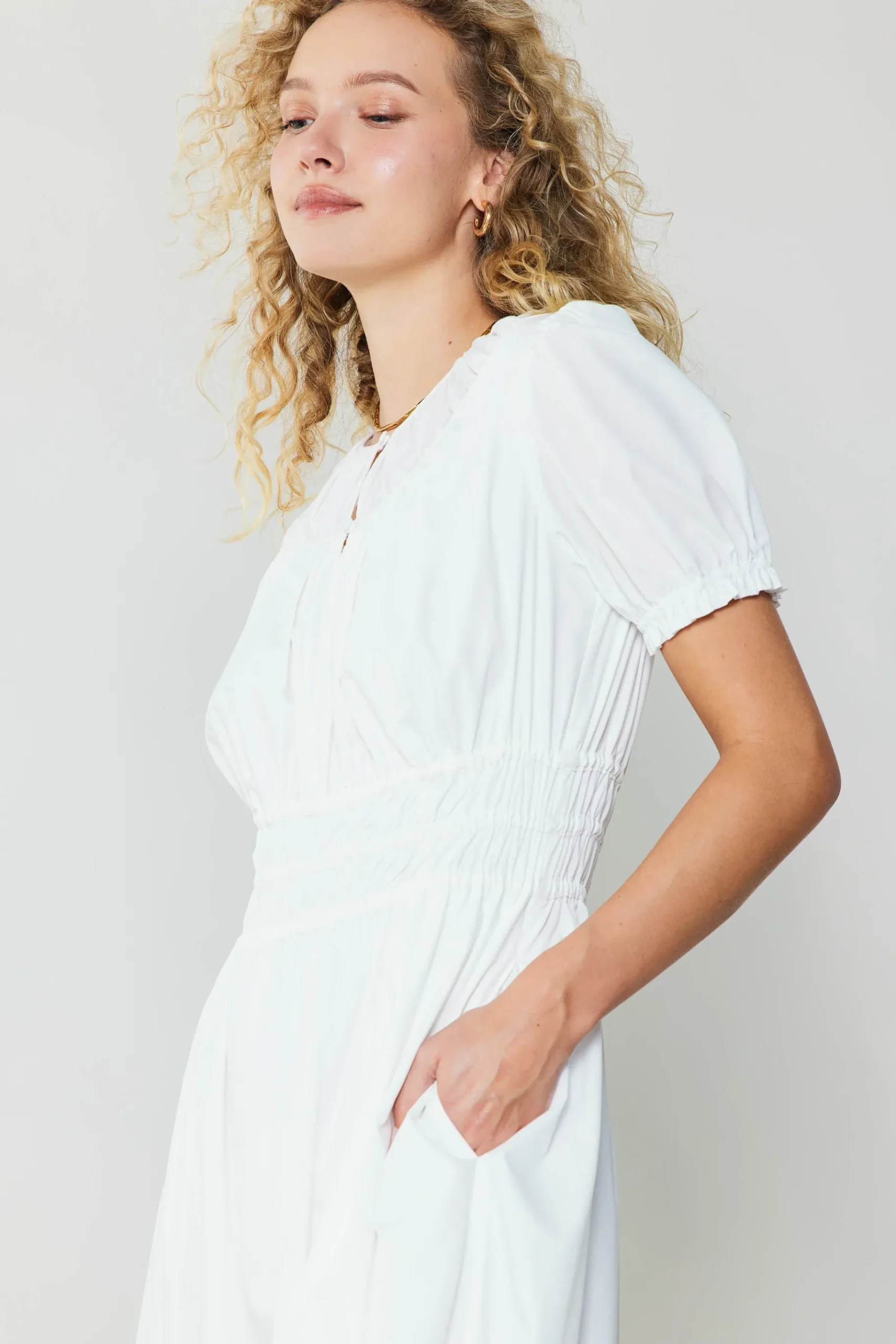 Outlet Brooklyn Poplin Midi Dress Women Midi Dresses