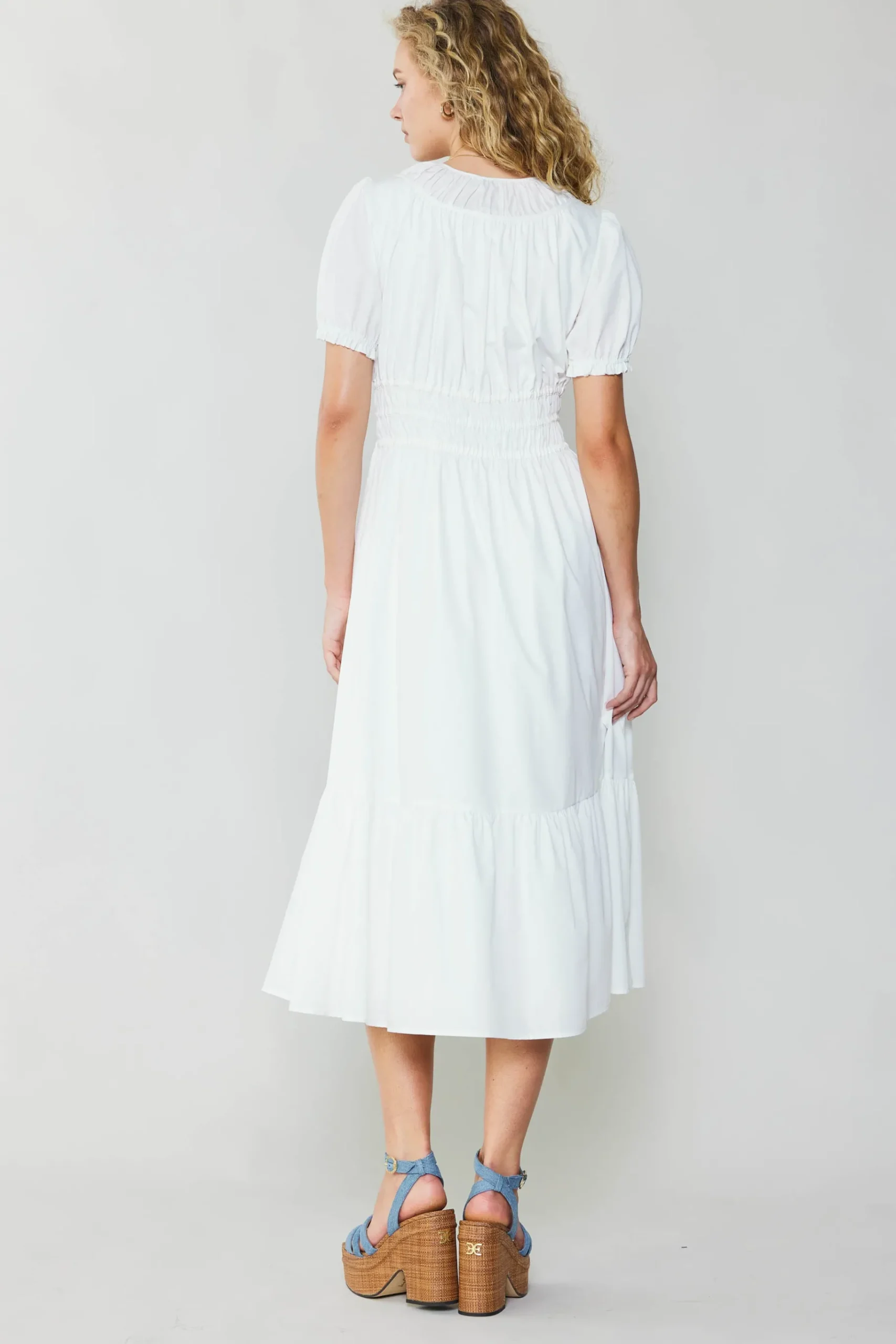 Outlet Brooklyn Poplin Midi Dress Women Midi Dresses