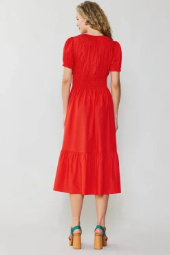 Online Brooklyn Poplin Midi Dress Women Midi Dresses