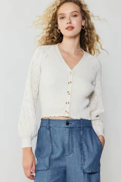 Outlet Button Cardigan Women Cardigans | Long Sleeve Tops