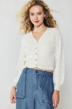 Outlet Button Cardigan Women Cardigans | Long Sleeve Tops