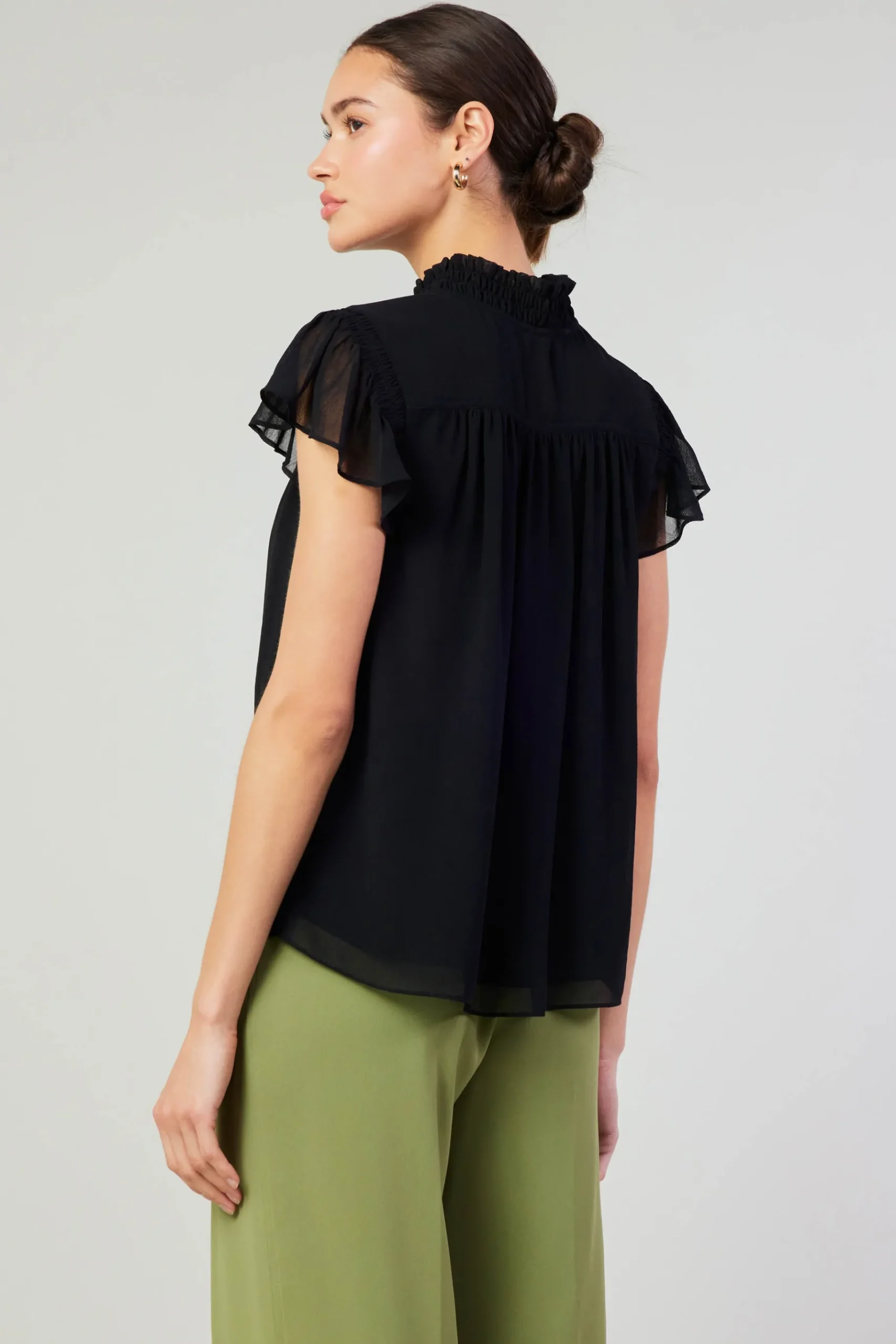 Online Cap Sleeve Blouse Women Short Sleeve Tops