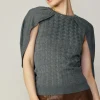 Clearance Cape Layered Sweater Top Women Sweaters