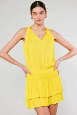 Fashion Cara Pleated Mini Dress Women Mini Dresses