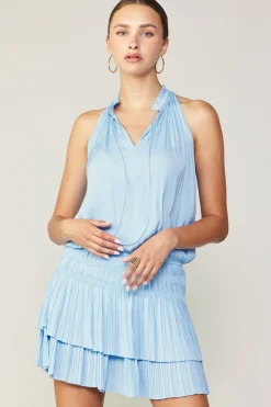 Outlet Cara Pleated Mini Dress Women Mini Dresses