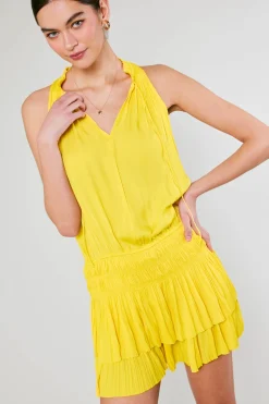 Fashion Cara Pleated Mini Dress Women Mini Dresses