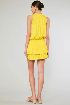 Fashion Cara Pleated Mini Dress Women Mini Dresses