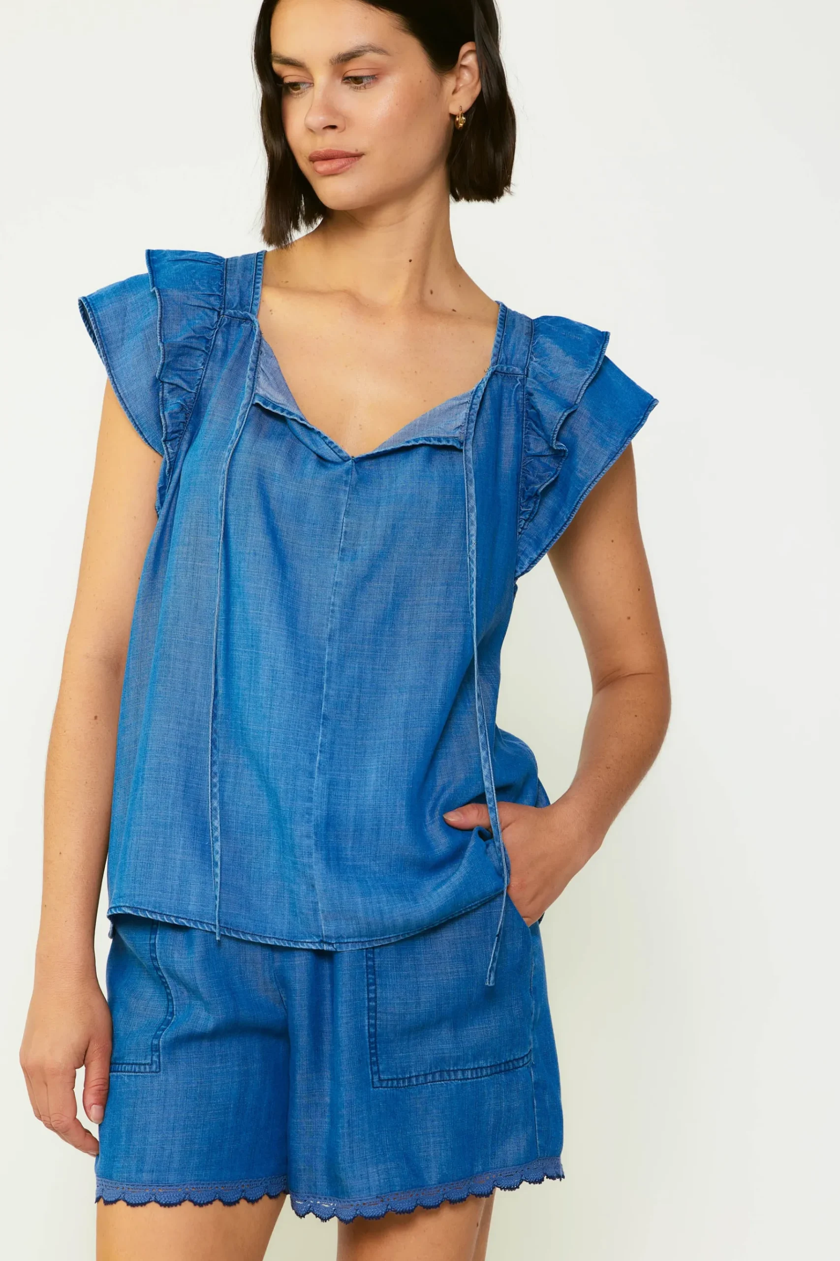Discount Back Cutout Top Women Sleeveless Tops | Short Sleeve Tops