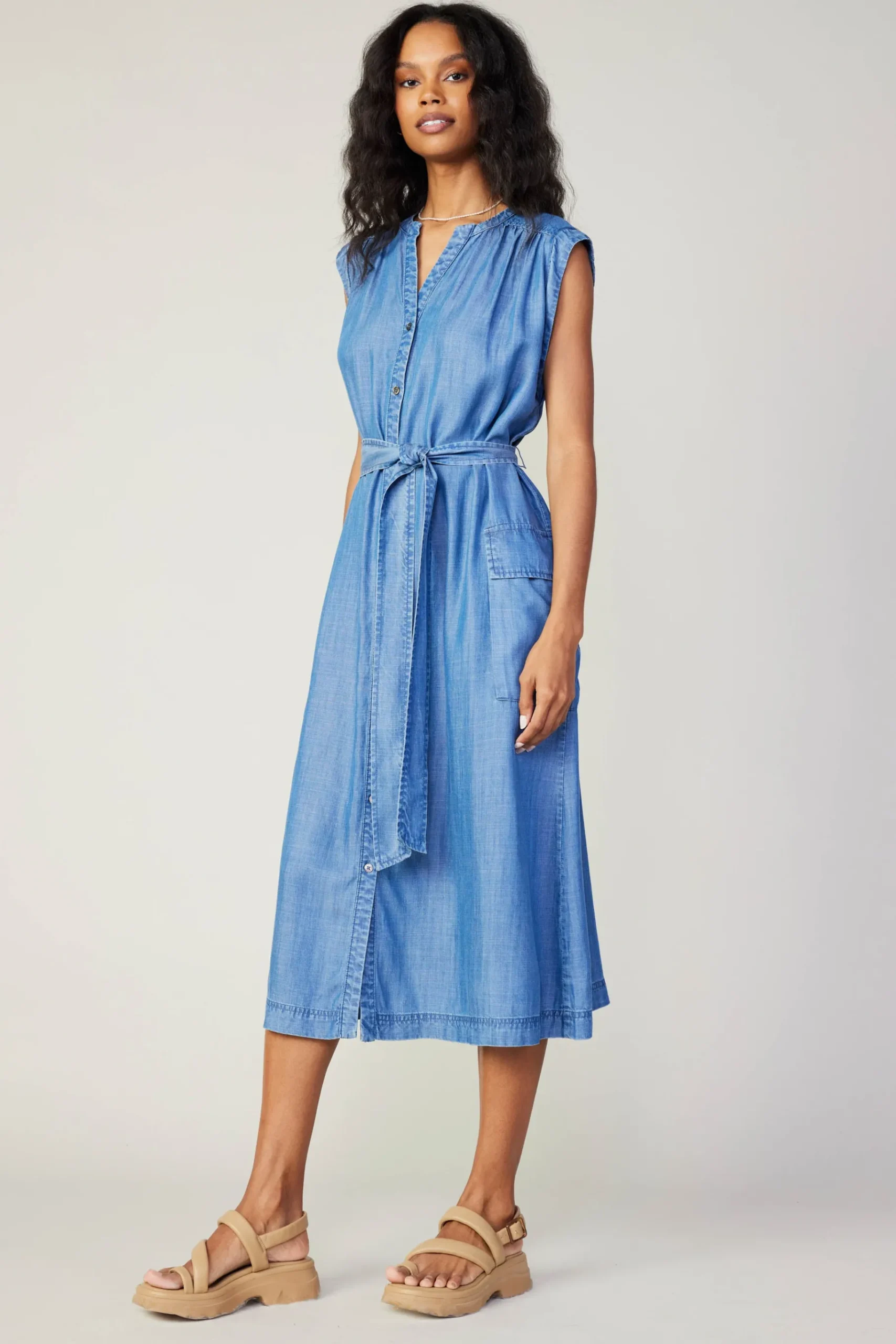 Best Buttondown Shirt Dress Women Midi Dresses