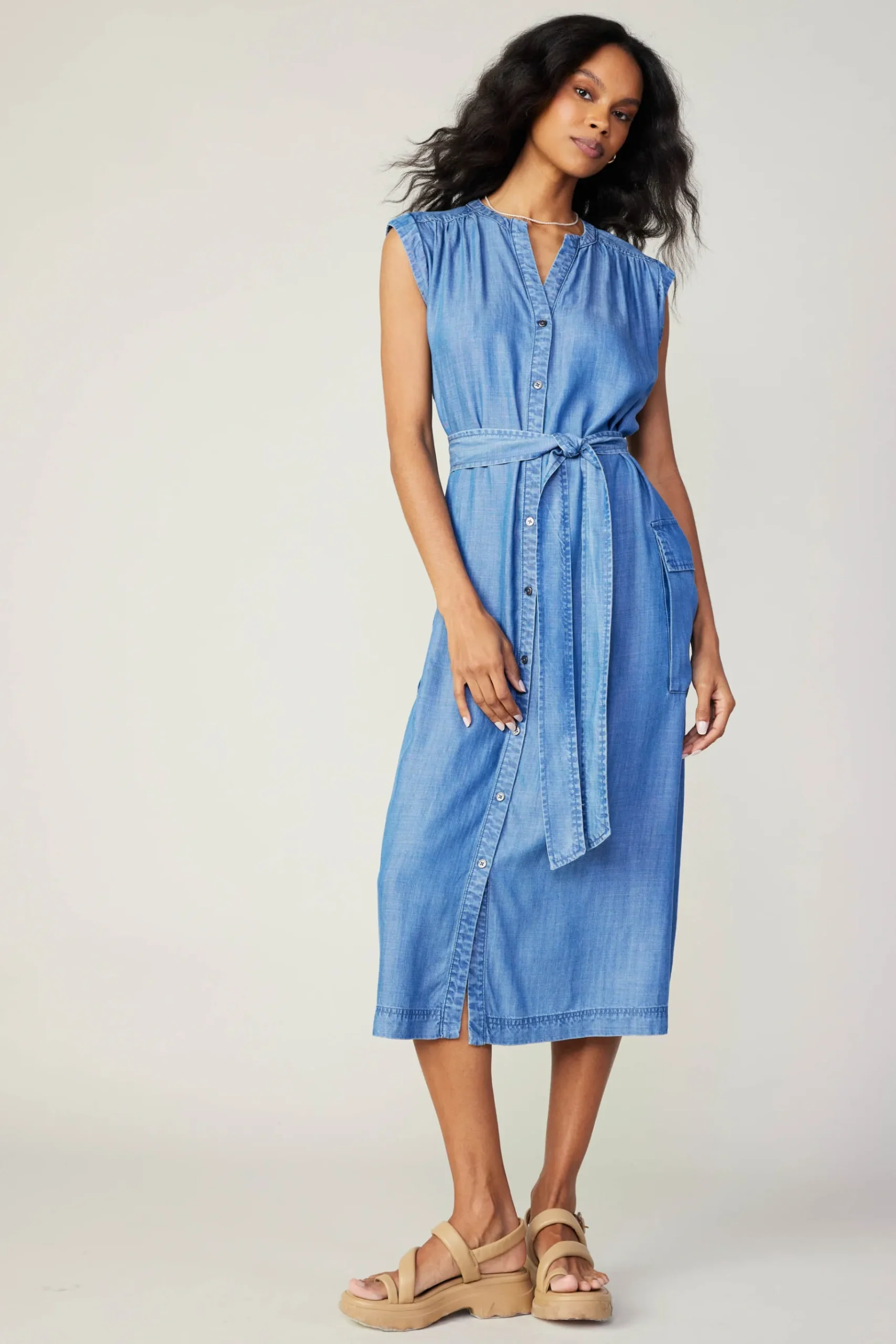 Best Buttondown Shirt Dress Women Midi Dresses