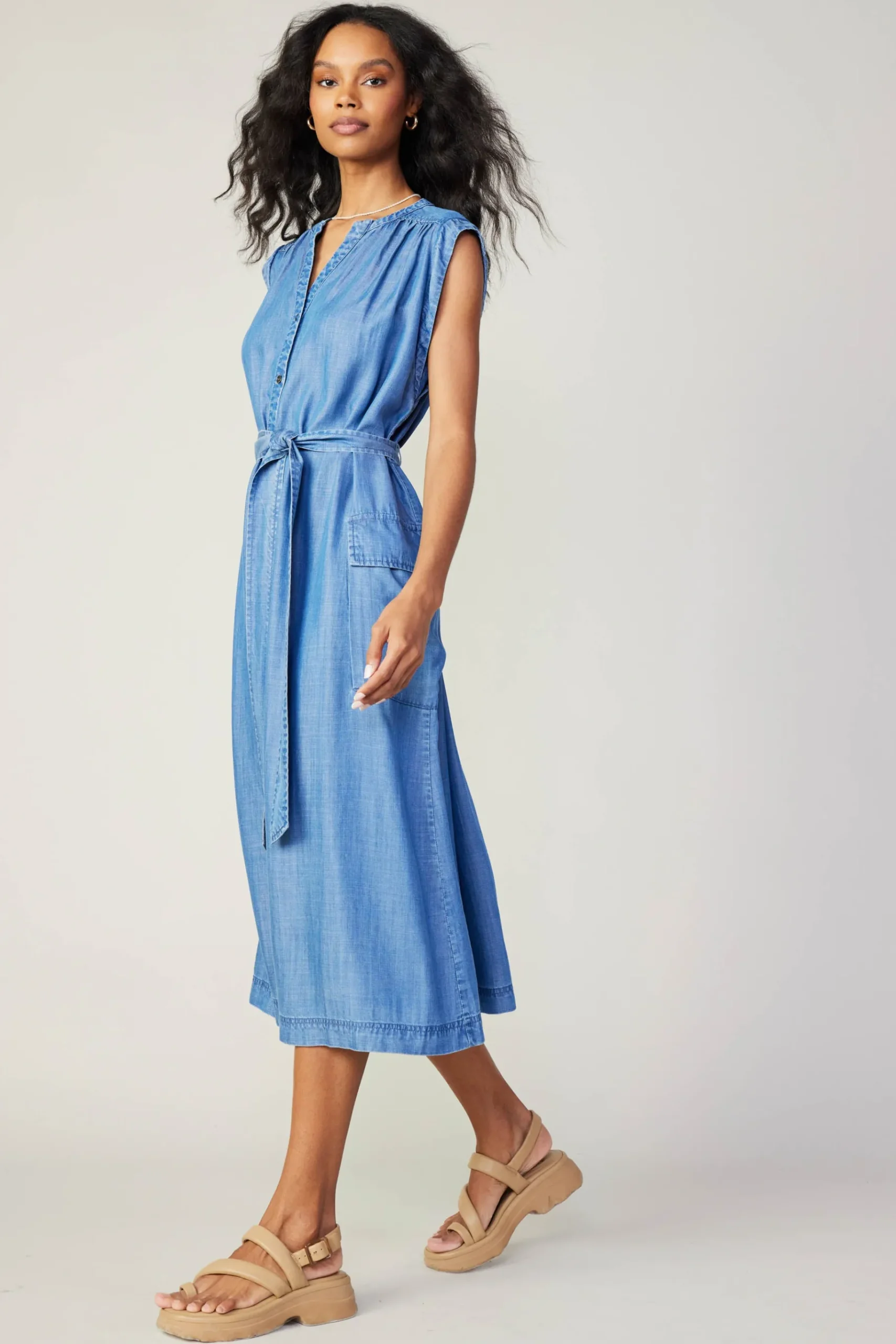 Best Buttondown Shirt Dress Women Midi Dresses
