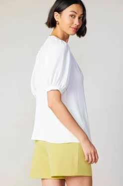 New Classic V Neck Blouse Women Short Sleeve Tops