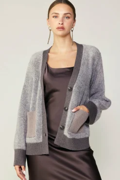 Discount Contrast Pocket Cardigan Women Cardigans | Sweaters