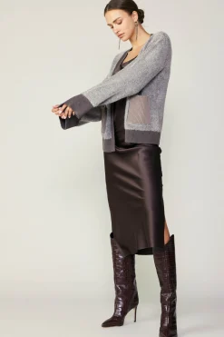 Discount Contrast Pocket Cardigan Women Cardigans | Sweaters