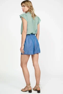 Online Contrast Trim Shorts Women Shorts