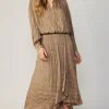 Discount Crinkle Plisse Midi Skirt Women Skirts