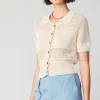 New Cropped Knit Top Women Knitwear | Short Sleeve Tops