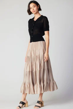 Discount Cropped Knit Top Women Knitwear | Short Sleeve Tops