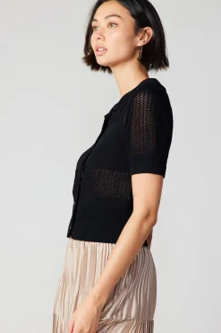 Discount Cropped Knit Top Women Knitwear | Short Sleeve Tops