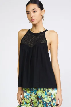 Best Crotchet Yoke Top Women Sleeveless Tops | Sweaters