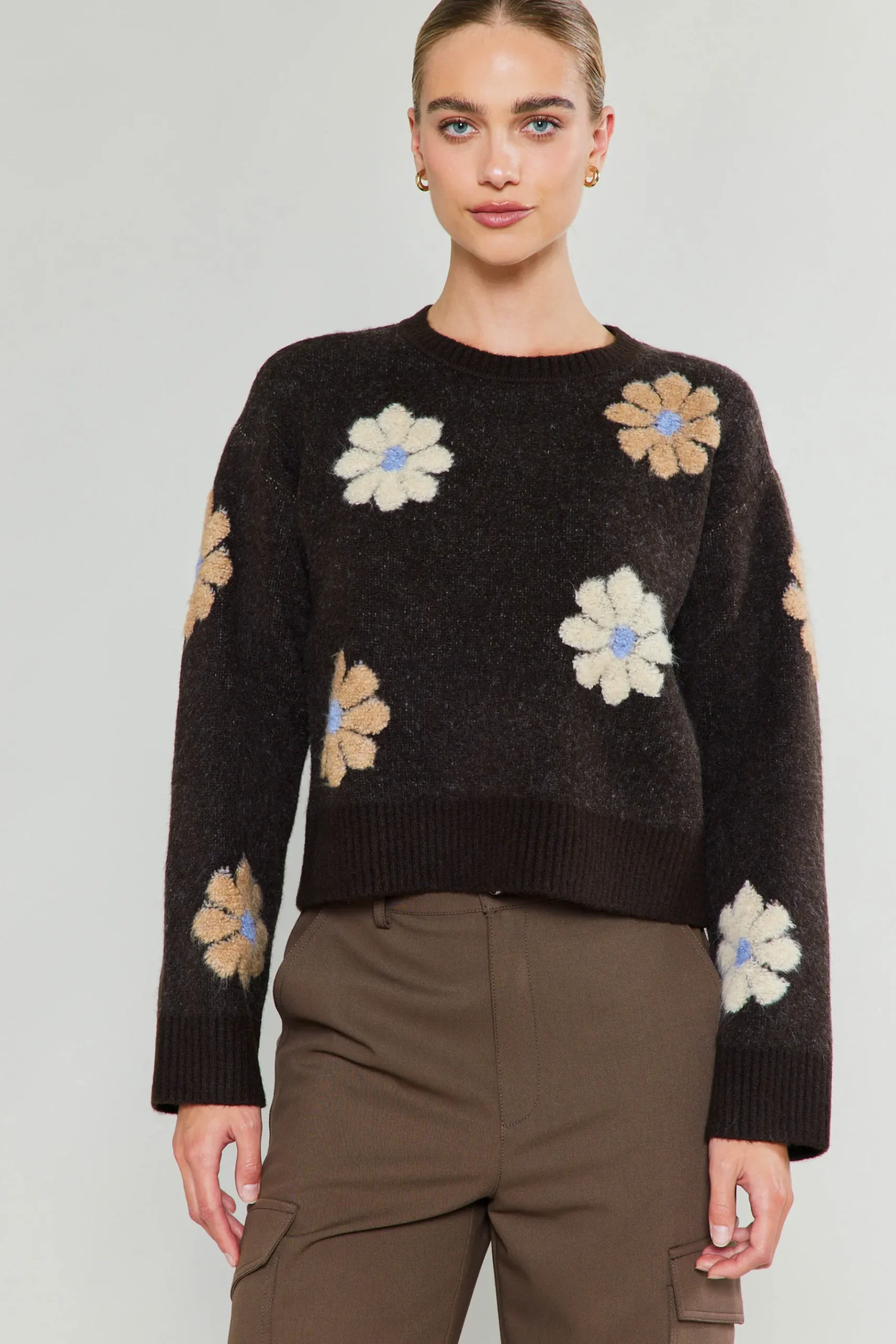 Outlet Daisy Embroidered Sweater Women Knitwear | Sweaters