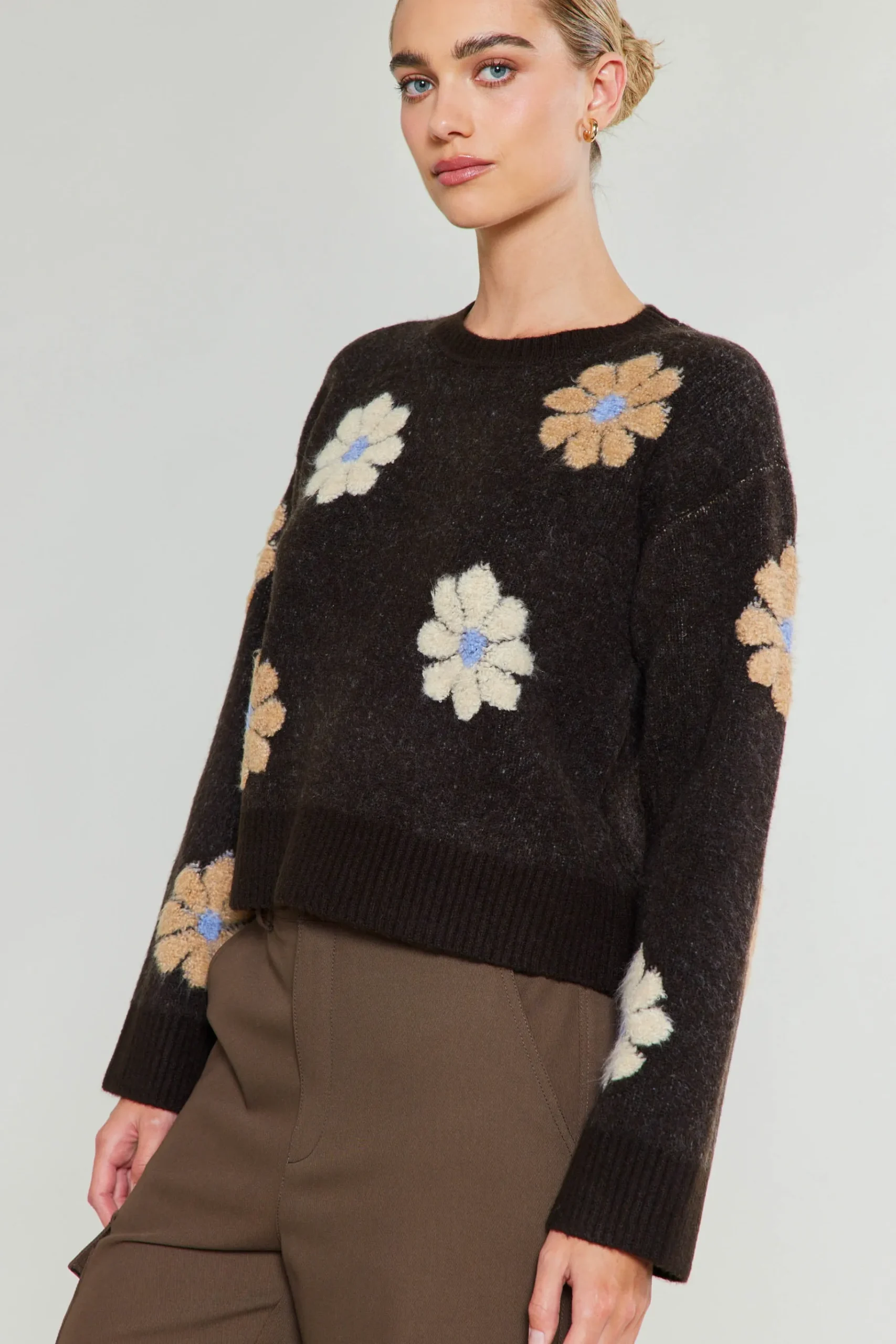 Outlet Daisy Embroidered Sweater Women Knitwear | Sweaters