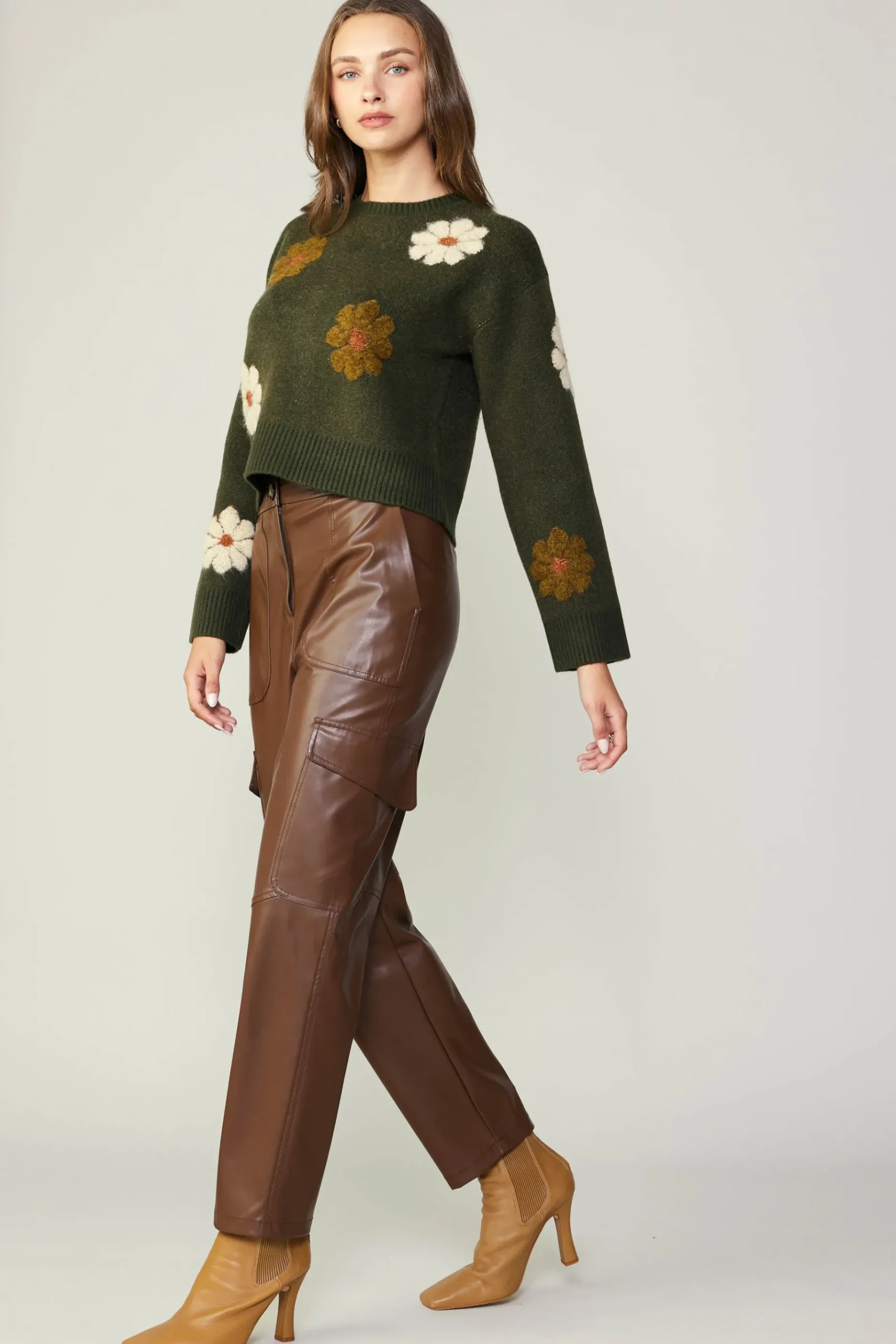 Online Daisy Embroidered Sweater Women Knitwear | Sweaters