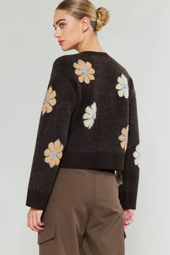 Outlet Daisy Embroidered Sweater Women Knitwear | Sweaters