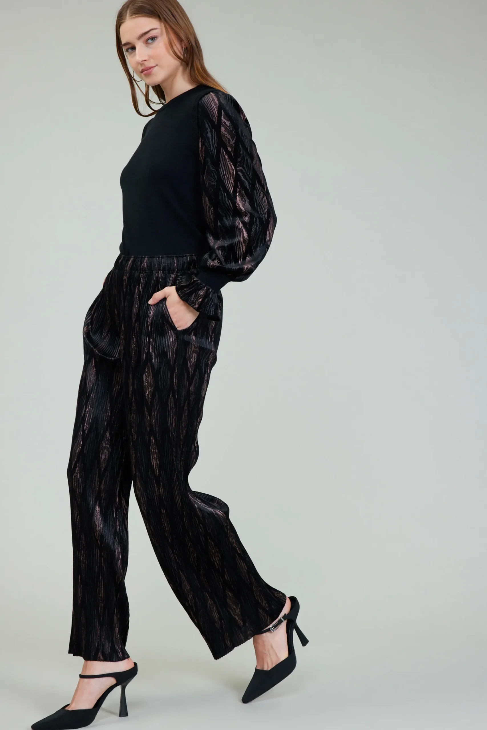 Hot Elastic Waist Long Pants Women Pants