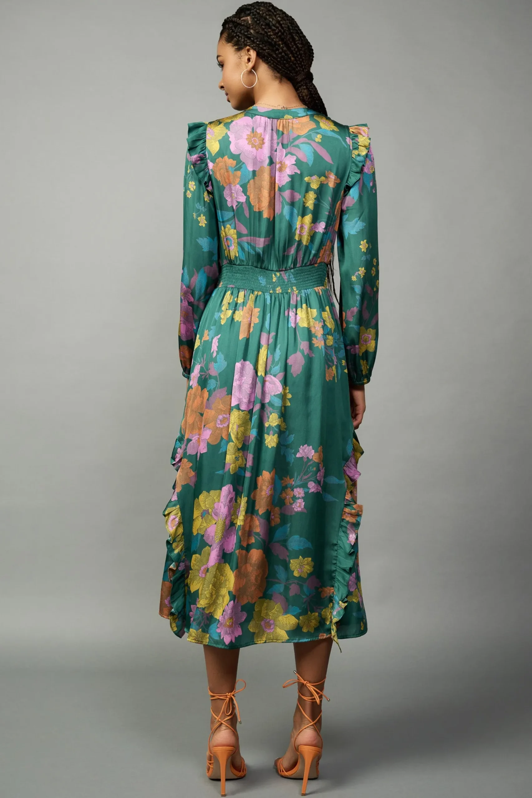 Best Emmaline Botanical Midi Dress Women Midi Dresses